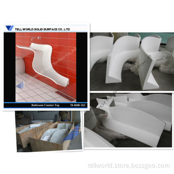 Acrylic Solid Surface Unique Design Bathroom Sink